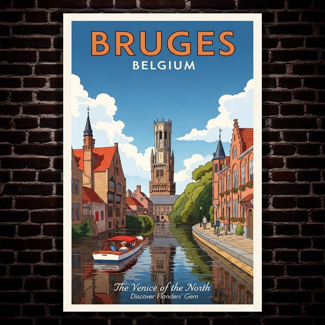 Brügge, Belgien Vintage Travel Poster (Von Creator hochgeladen)