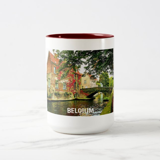 BRÜGGE, BELGIEN ZWEIFARBIGE TASSE (Mittel)