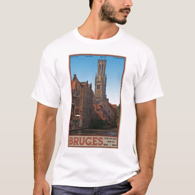 Brügge - der Belfry T-Shirt (Vorderseite)