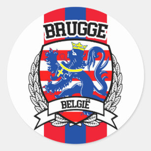 Brügge Runder Aufkleber