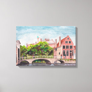 Brügger Brücke von Farida Greenfield Leinwanddruck