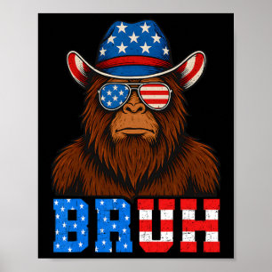 Bruh 4. Juli Jungs Kinder Amerikanische Unabhängig Poster