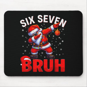 Bruh 67 Dabbing Weihnachtsmann Lustiges Meme Sechs Mousepad