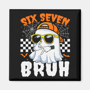 Bruh 67 Halloween Lustig Sechs Sieben Meme Brainro Magnet