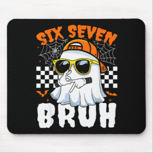 Bruh 67 Halloween Lustig Sechs Sieben Meme Brainro Mousepad