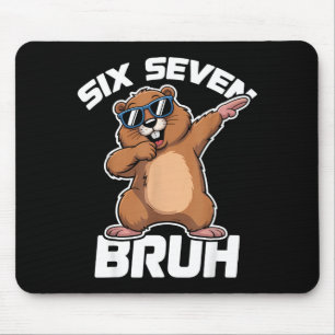 Bruh 67 Lustiger Groundhog 6-7 Meme Schlafanzug Ju Mousepad