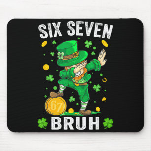 Bruh 67 Meme St. Patrick's Day sechs sieben Kinder Mousepad