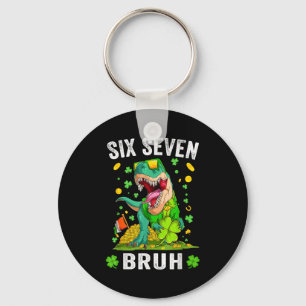 Bruh 67 Meme St. Patrick's Day sechs sieben Kinder Schlüsselanhänger