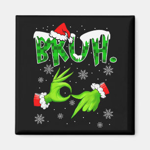 Bruh 67 Sechs Sieben 6 7 Meme Weihnachten Lustig G Magnet
