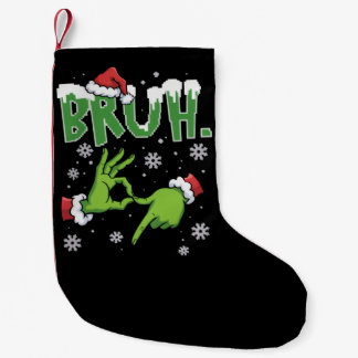 Bruh 67 Six Seven 6 7 Meme Christmas Funny Gen  Kleiner Weihnachtsstrumpf