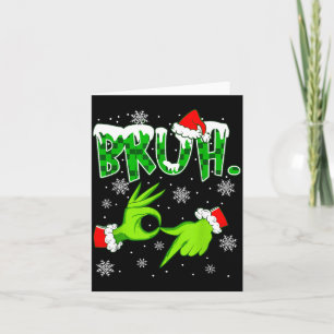 Bruh 67 Six Seven 6 7 Meme Weihnachten Lustig Gen  Karte