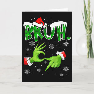 Bruh 67 Six Seven 6 7 Meme Weihnachten Lustig Gen Karte