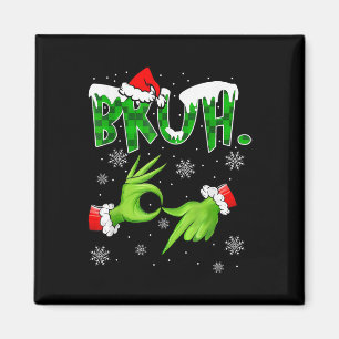 Bruh 67 Six Seven 6 7 Meme Weihnachten Lustig Gen Magnet