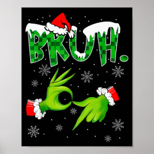 Bruh 67 Six Seven 6 7 Meme Weihnachten Lustig Gen  Poster