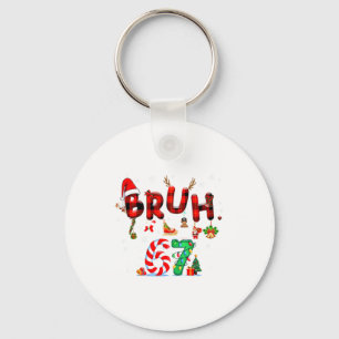 Bruh 67 Six Seven 6 7 Meme Weihnachten Zuckerstang Schlüsselanhänger