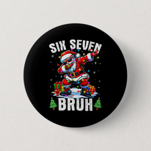 Bruh 67 Six Seven Santa Dabbing Weihnachts-Shirts  Button