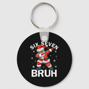 Bruh 67 Six Seven Weihnachtsmann Dabbing Weihnacht Schlüsselanhänger