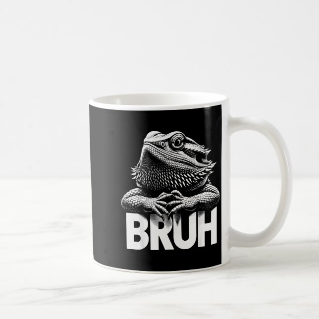 Bruh Bearded Dragon  Kaffeetasse (Rechts)