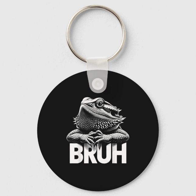 Bruh Bearded Dragon  Schlüsselanhänger (Vorderseite)
