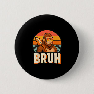 Bruh Bigfoot Meme-Grafik Jungen Männer lustig Sasq Button