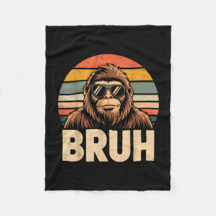 Bruh Bigfoot Meme-Grafik Jungen Männer lustig Sasq Fleecedecke
