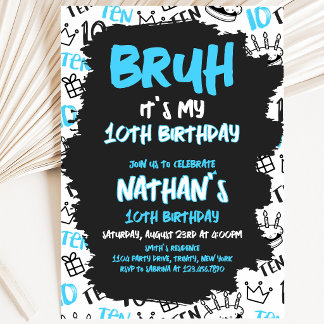 Bruh Birthday Einladung