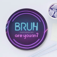 Bruh, bist du da? Neon Arcade Video Games Boy Birt