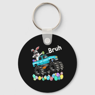 Bruh Bunny Happy Ostermonster Truck Liebhaber Kind Schlüsselanhänger