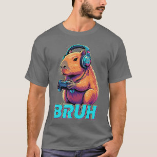 Bruh Capybara Lustige Videospiele Capybaras T-Shirt