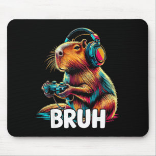 Bruh Capybaras Lustige Videospiele Capybara Mousepad