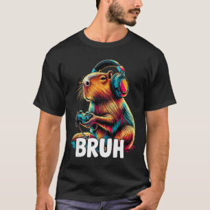 Bruh Capybaras Lustige Videospiele Capybara T-Shirt