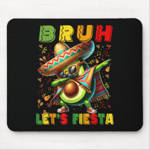 Bruh Dab Avocado Poncho Lasse Fiesta Kids Boys Cin Mousepad
