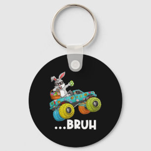Bruh Dabbing Bunny Happy Ostermonster Truck Liebe Schlüsselanhänger