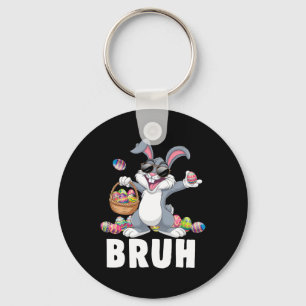 Bruh Dabbing Hase Bunny Frohe Ostern Tag Ei Junge Schlüsselanhänger