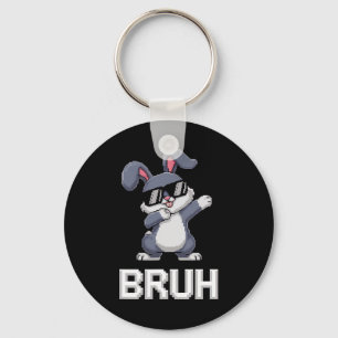Bruh Dabbing Kaninchen Bunny Frohe Ostern Tag Ei J Schlüsselanhänger