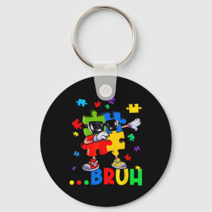 Bruh Dabbing Puzzle Autisse Awareness Teens Boys K Schlüsselanhänger