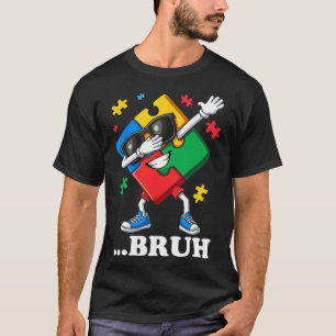 Bruh Dabbing Puzzle Funny Kids Boys Mens Autismus T-Shirt