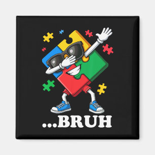 Bruh Dabbing Puzzle Lustig Kinder Jungen Männer Au Magnet