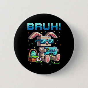 Bruh Frohe Ostern Hase Ei Suche Videospiele Gamer Button