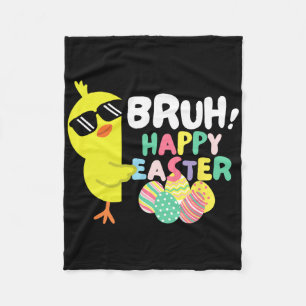 Bruh Funny Happy Oaster Clroom Teacher School Squa Fleecedecke