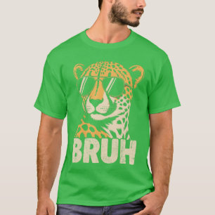 Bruh Gepard Meme Grafik T-Shirt Männer Jungen Tier