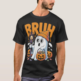 Bruh Ghost Halloween Niedlich Ghost-Kostüm für das T-Shirt