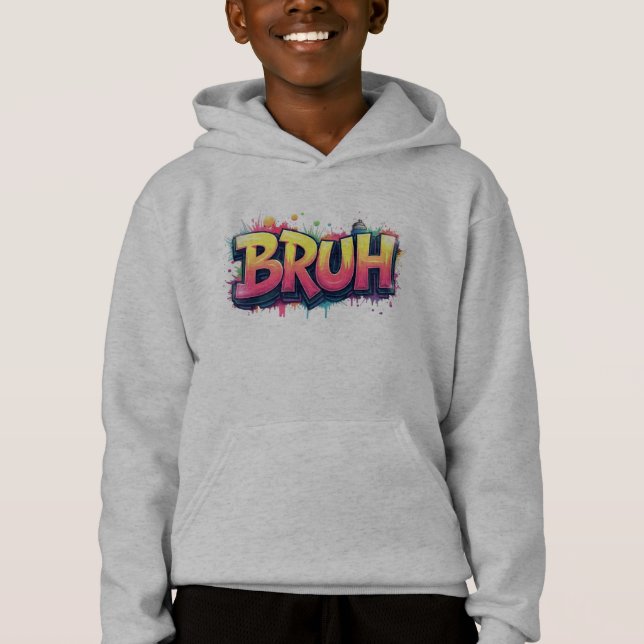 Bruh Graffiti meme - Amusant Urban Street Art Desi (Devant)
