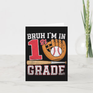 Bruh, ich bin in der 1. Klasse zurück zum Baseball Karte