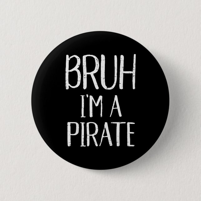 Bruh Im A Rate Funny Meme Halloween Costume Men Wo Button (Vorderseite)