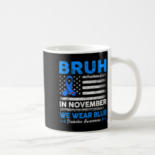 Bruh im November tragen wir die blaue Ribbon-Retro Kaffeetasse