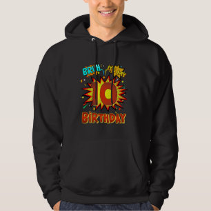 Bruh ist mein 10. Geburtstag 10 Jahre altes Comic Hoodie