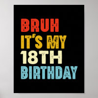 Bruh ist mein 18. Geburtstag 18 Jahre alter Hase