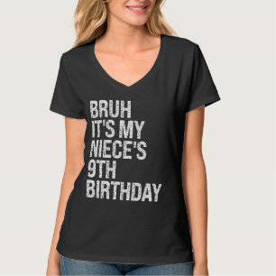 Bruh ist My Niece's 9. Geburtstag OMG Princess Cro T-Shirt