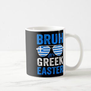 Bruh It's Griechisches Osterfest Retro Griechische Kaffeetasse